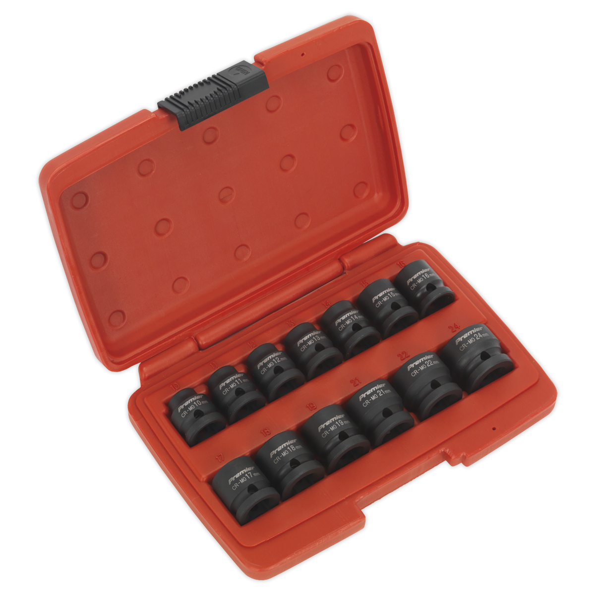 Impact Socket Set 13pc 1/2"Sq Drive Low Profile Metric AK5613LP