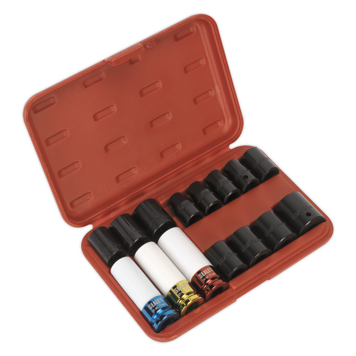 Impact Socket & Wheel Nut Removal Set 15pc 1/2"Sq Drive AK5615M