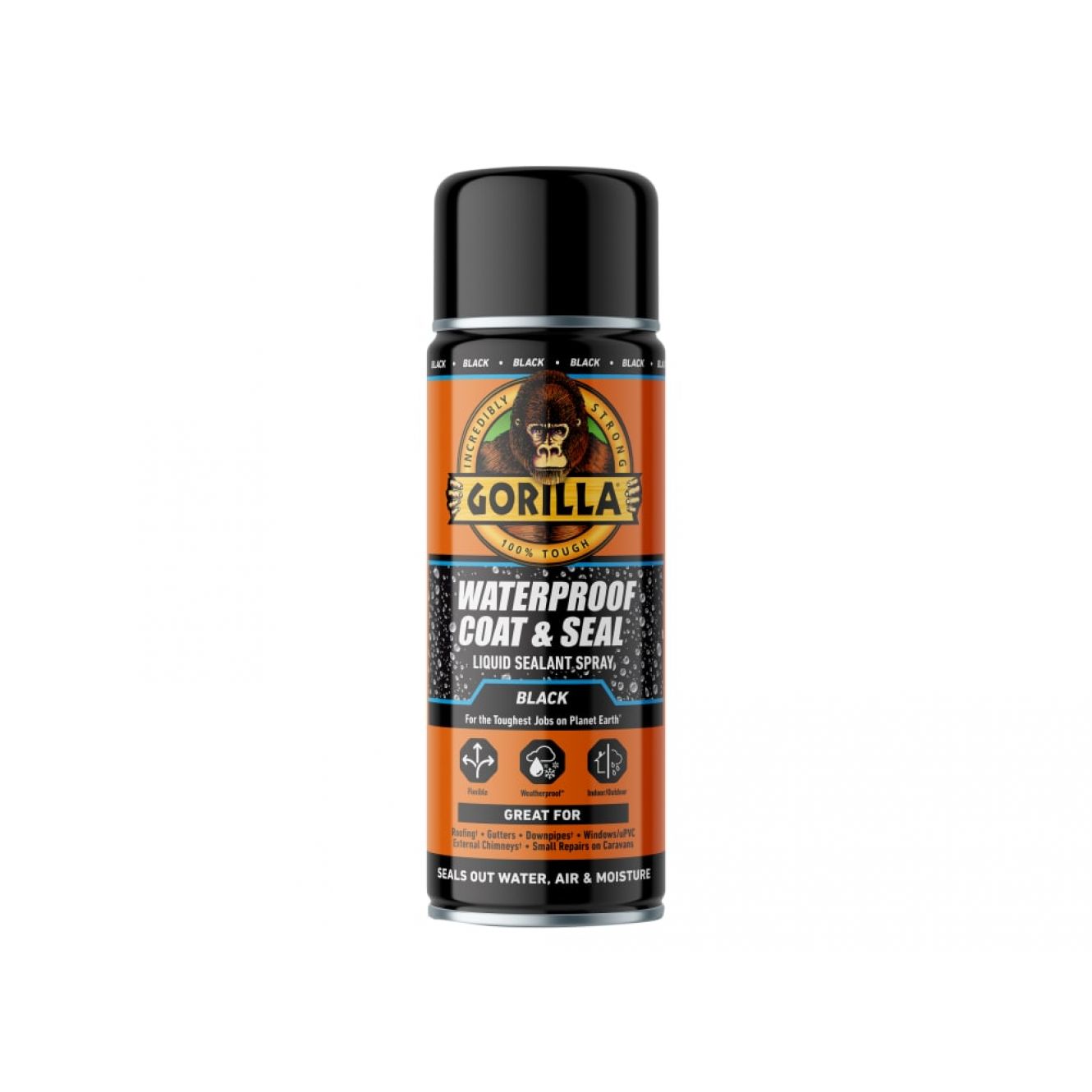 Waterproof Coat & Seal Spray Black 450ml GRGPSSBK450