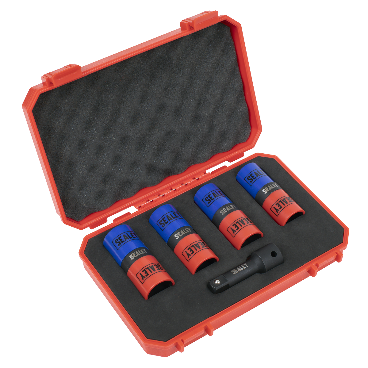 5pc Double Ended Impact Socket Set 1/2"Sq Drive Alloy Wheel 18.5 x 19.5, 19 x 21, 21 x 21.5, 22 x 22.5mm SX1820S