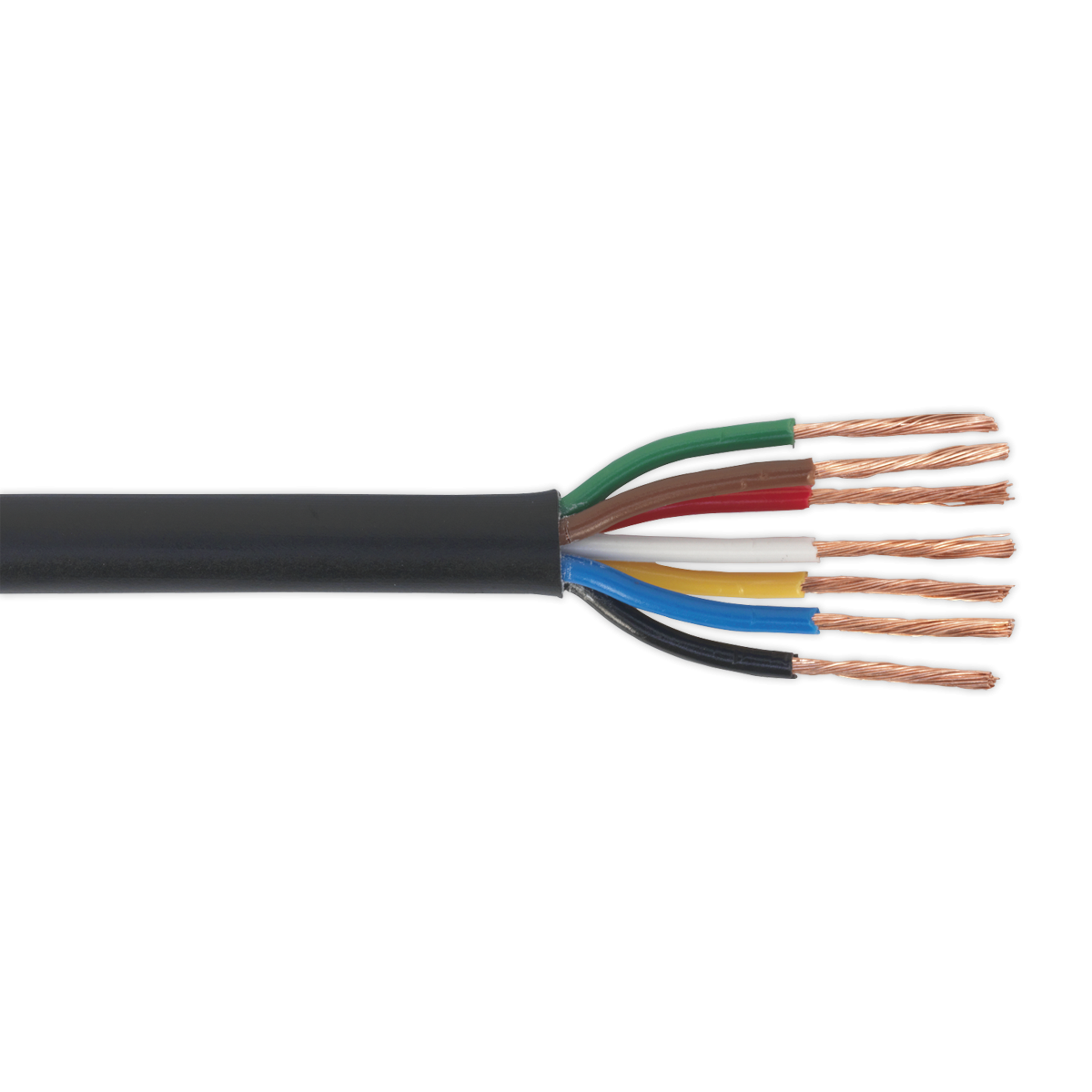 Automotive Cable Thin Wall 7 x 0.75mm² 24/0.20mm 30m Black AC24207CTH