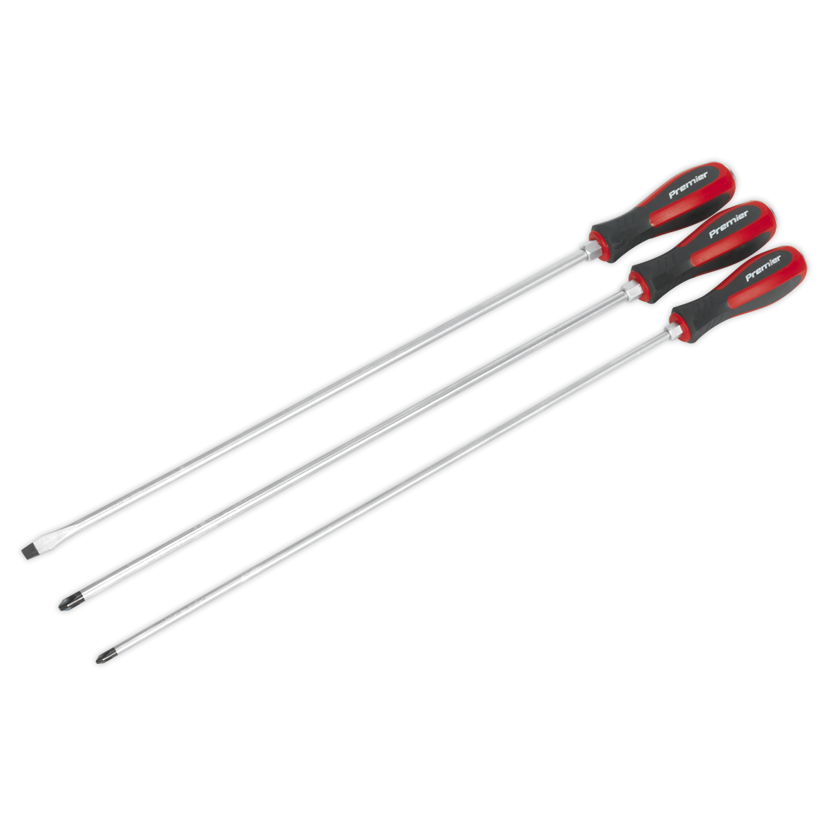 Screwdriver Set 3pc Hammer-Thru 450mm AK4935