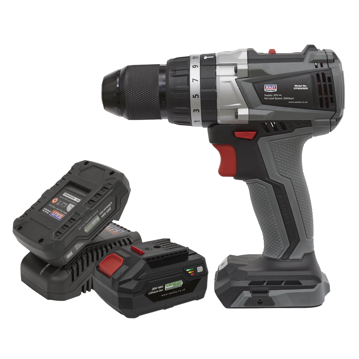 Brushless Combi Drill Kit Ø13mm 20V SV20 Series - 2 Batteries CP20VDDXKIT