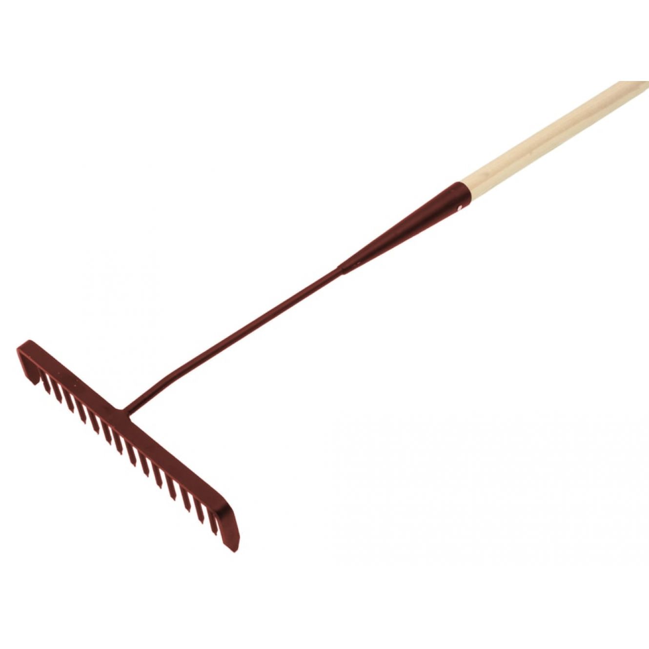 Tarmac Rake 16 Round Teeth - Wooden Handled FAITAR