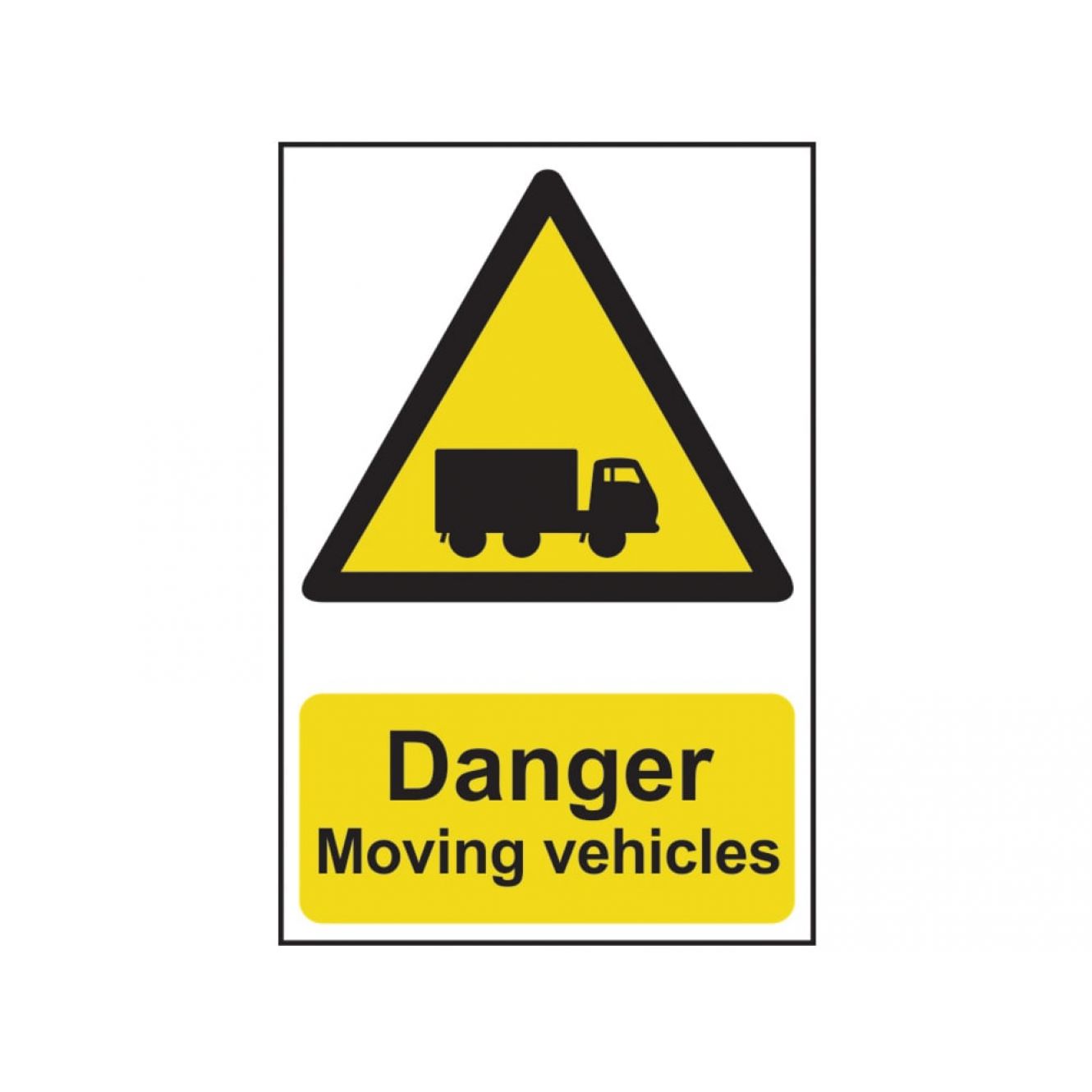 Danger Moving Vehicles - PVC 400 x 600mm SCA4100