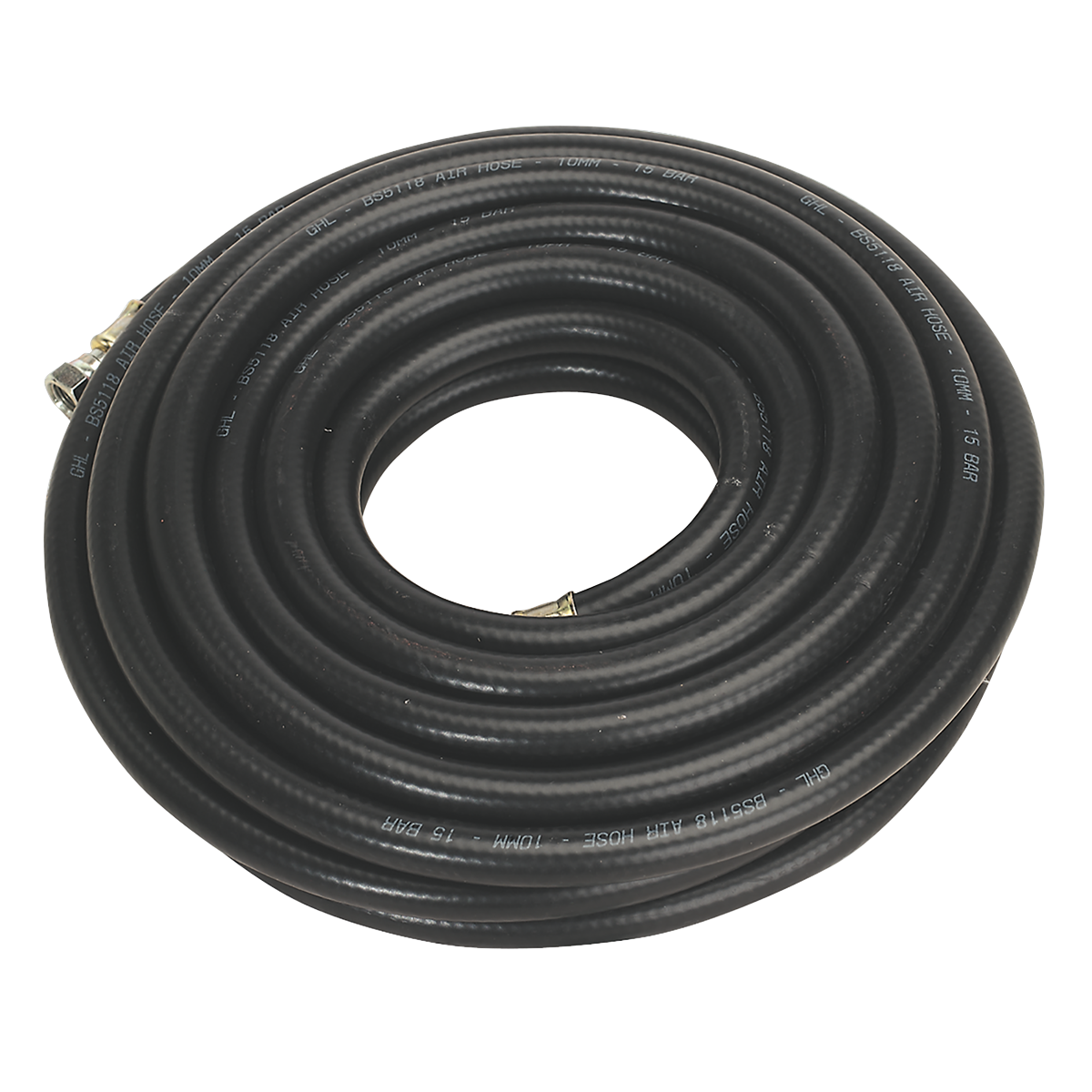 Air Hose 10m x Ø10mm with 1/4"BSP Unions Heavy-Duty AH10RX/38