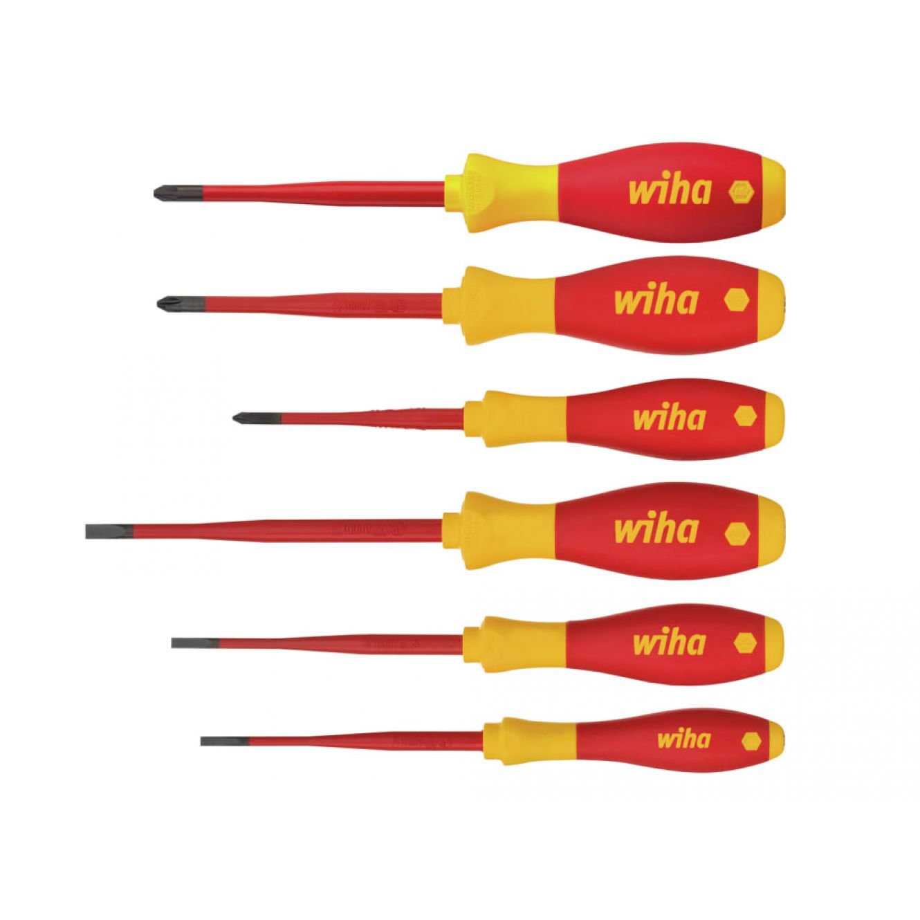 SoftFinish® electric SL/PH/PZS Screwdriver Set, 6 Piece WHA38362