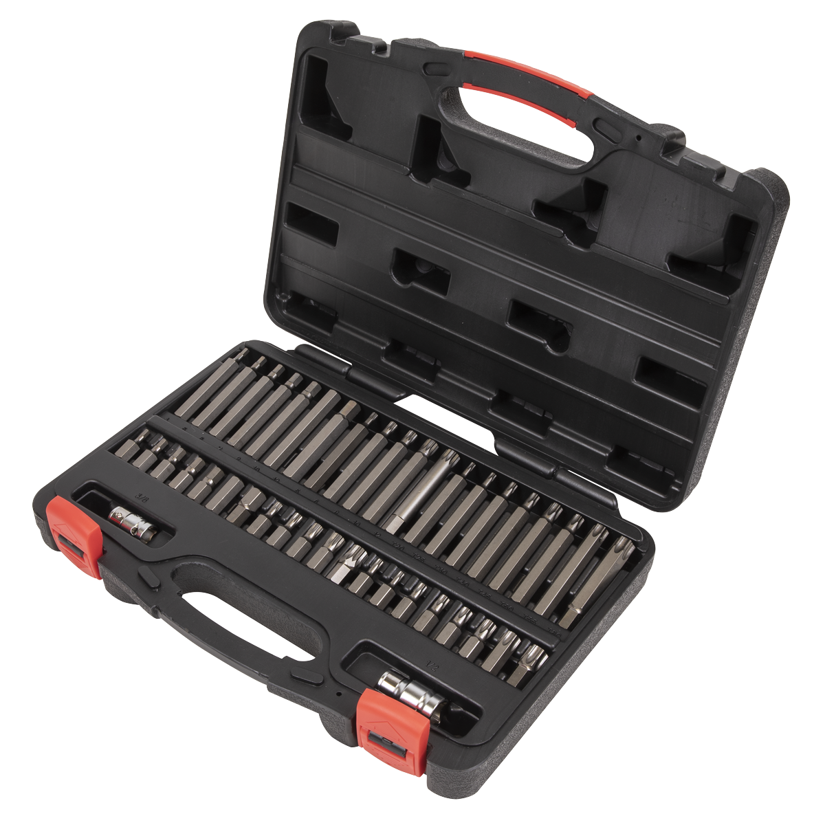 TRX-Star*/Hex/Spline Bit Set 42pc 3/8" & 1/2"Sq Drive AK21942P