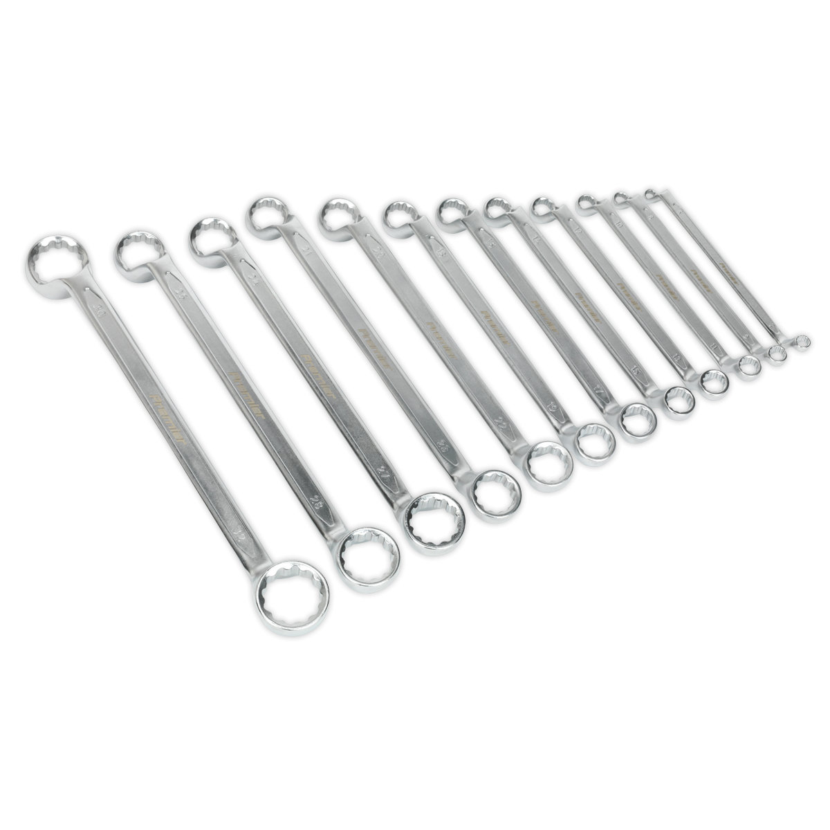 Offset Double End Ring Spanner Set 12pc Metric AK6328