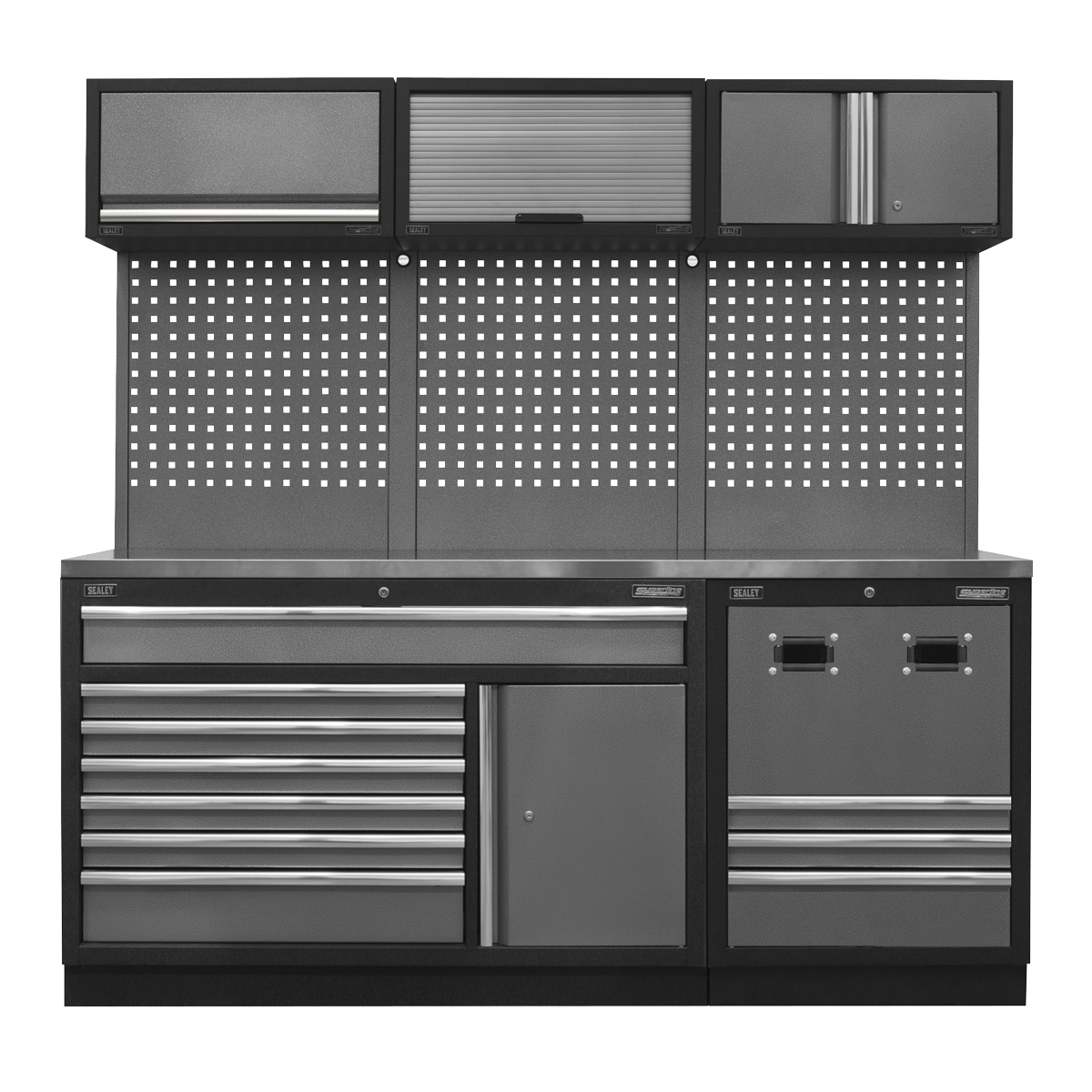 Modular Storage System Combo - Stainless Steel Worktop APMSSTACK14SS