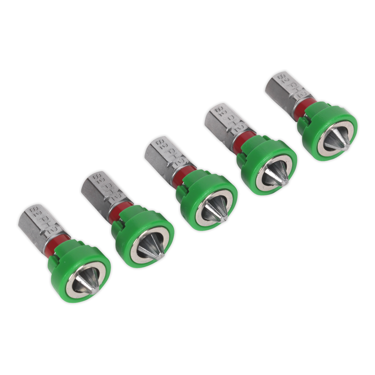 Power Tool Bit Phillips #2 with Magnetic Holder S2 25mm Pack of 5 AK210520