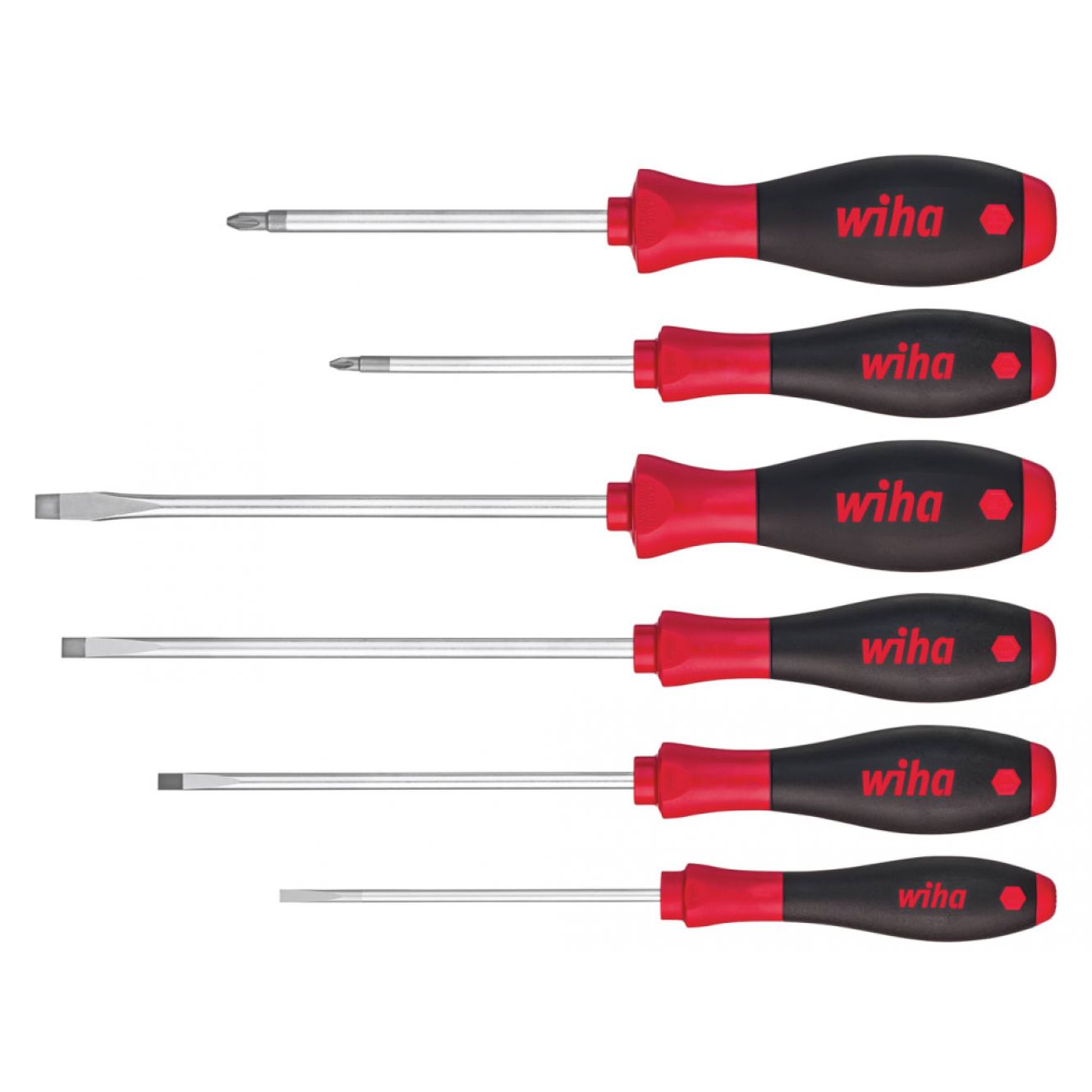 SoftFinish® SL/PZ Screwdriver Set, 6 Piece WHA07153