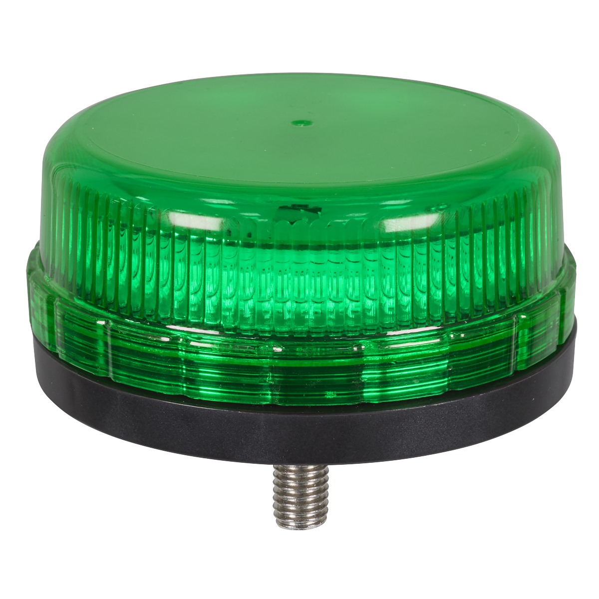 SMD LED Rotating Flashing Warning Beacon with 12mm Bolt Fixing - Green 12/24V WB45LEDG