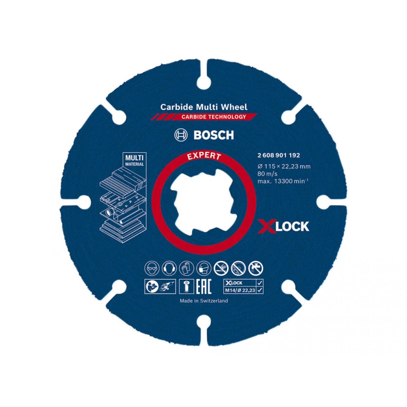 EXPERT Carbide Multi Wheel Cutting Disc 115 x 22.23mm BPA608901192