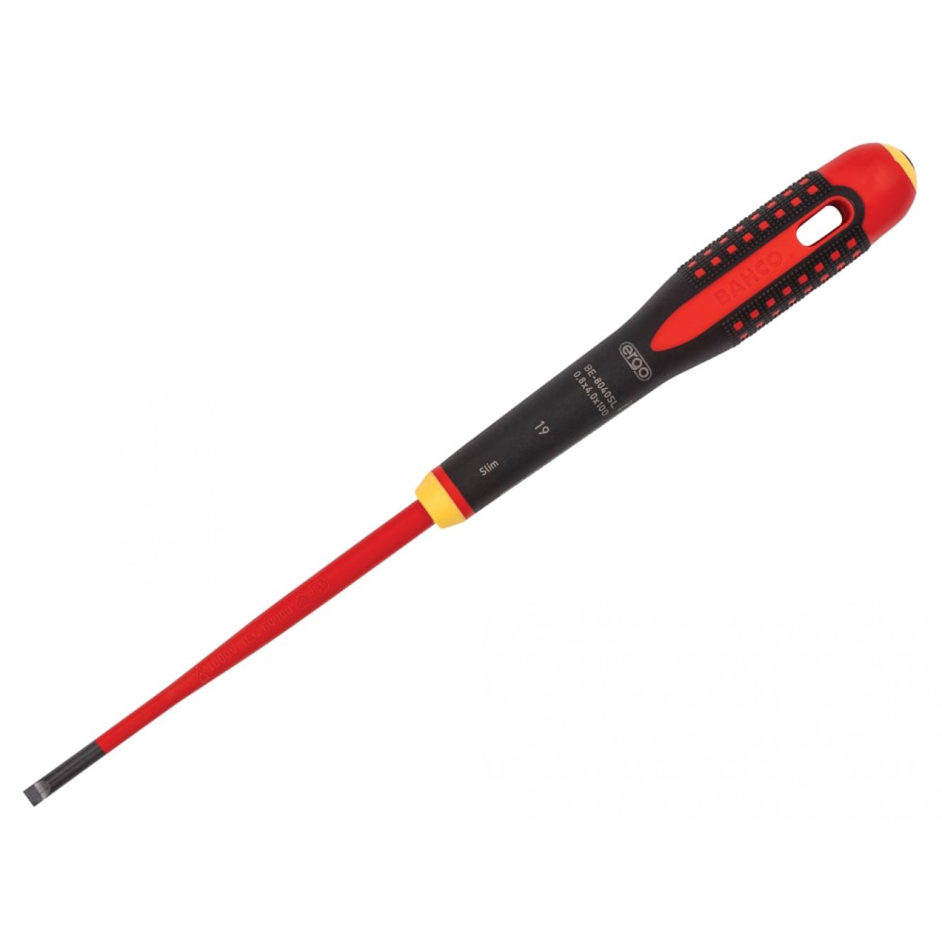 ERGO™ Slim VDE Insulated Screwdriver, Slotted