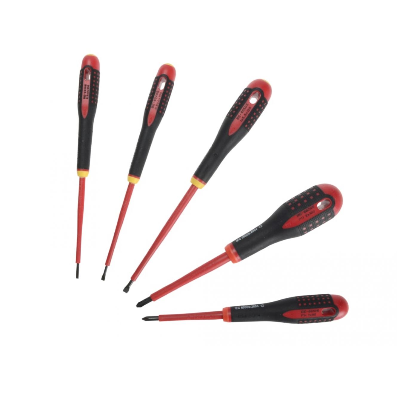 BE-9881S ERGO™ VDE Insulated Screwdriver Set, 5 Piece BAH9881S