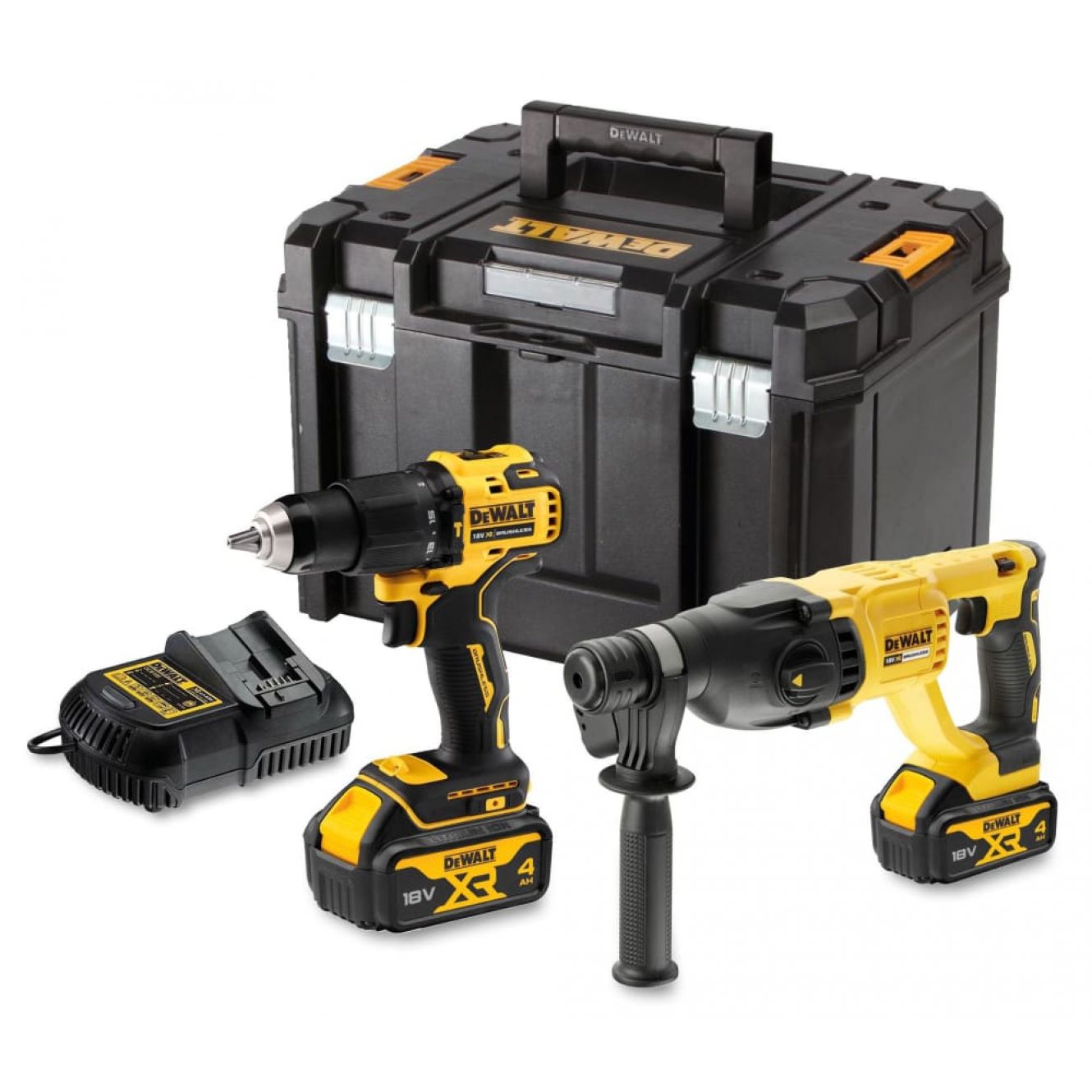 DCK2070M2T XR Brushless Twin Pack 18V 2 x 4.0Ah Li-ion DEWDCK2070M2