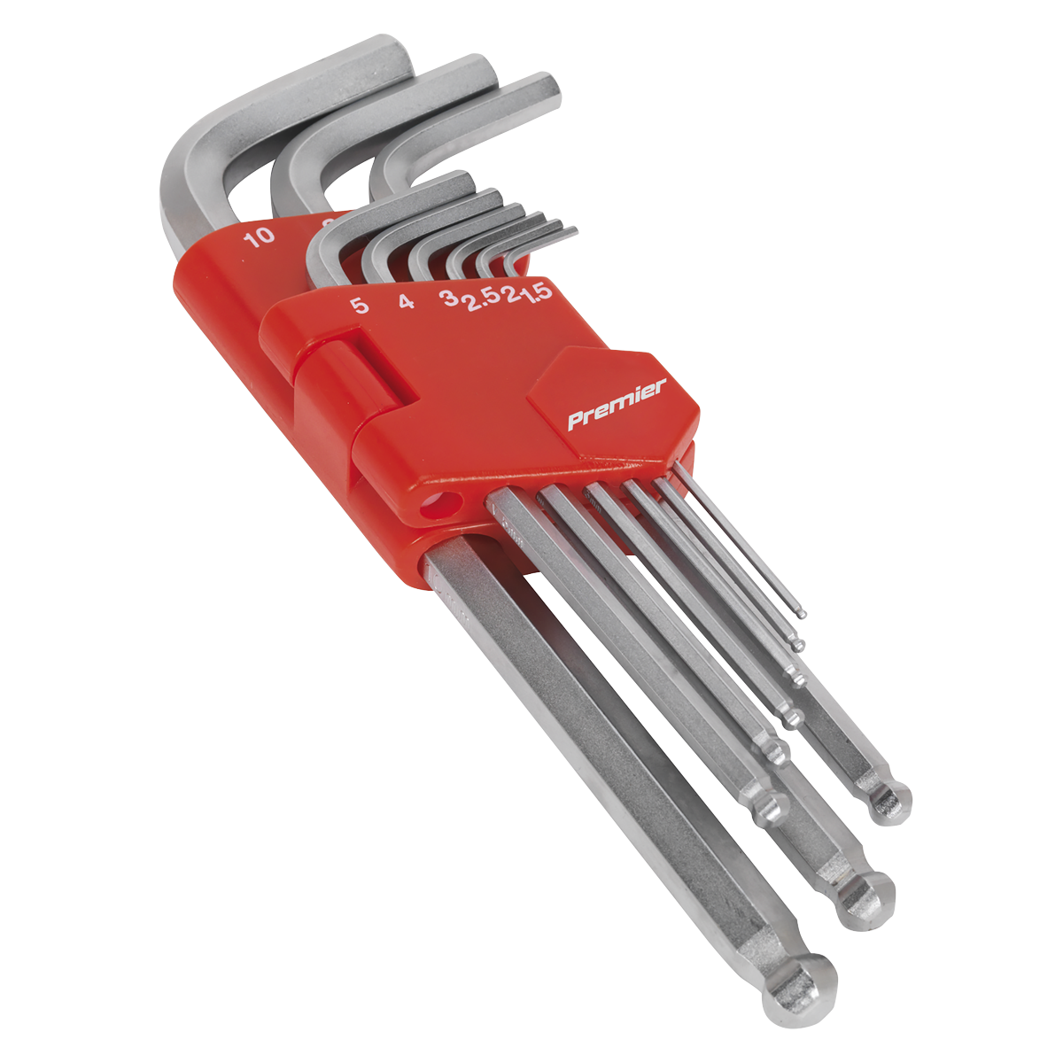 Ball-End Hex Key Set 9pc Long Metric AK7139