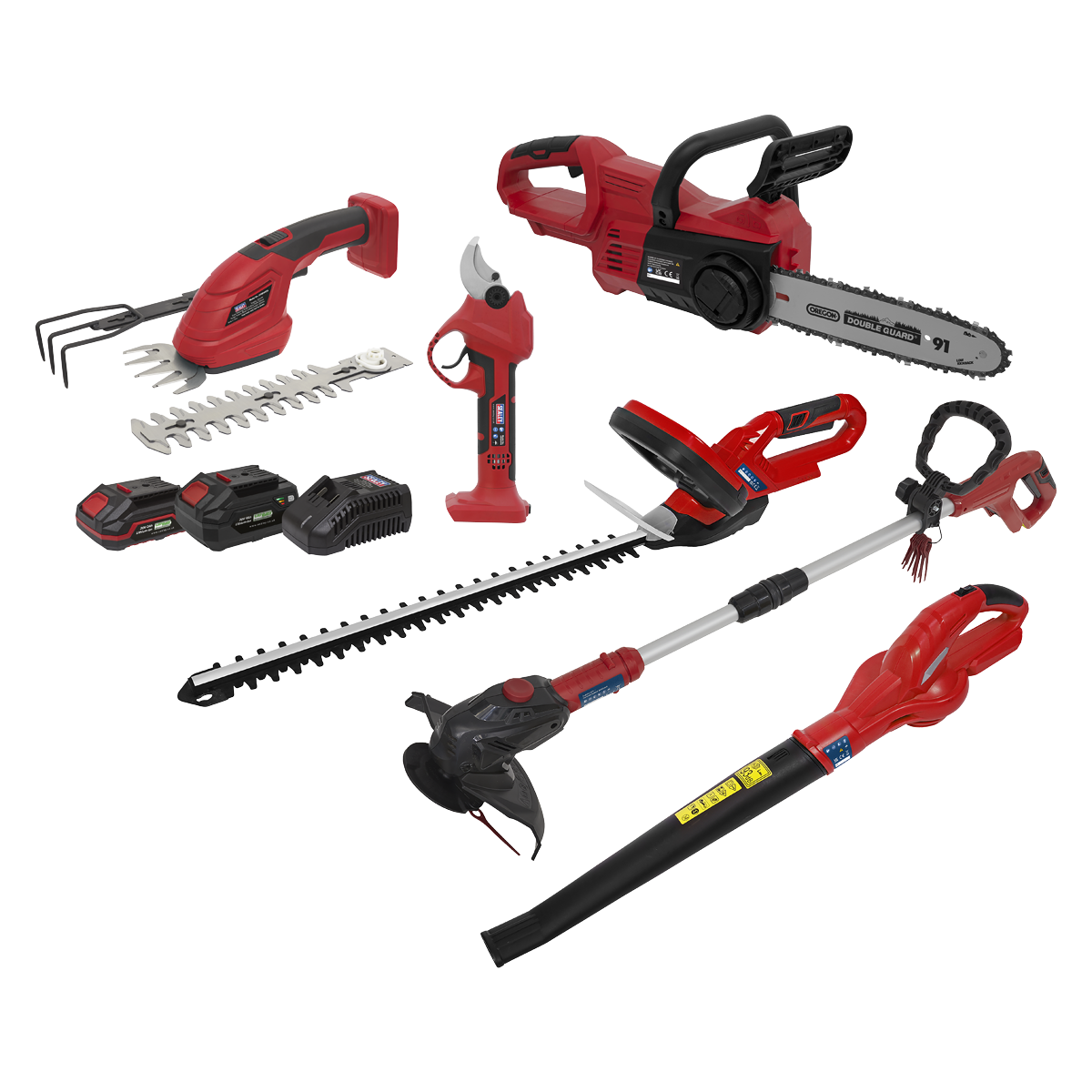 6 x 20V SV20 Series Garden Maintenance Combo Kit - 2 Batteries CP20VCOMBO15