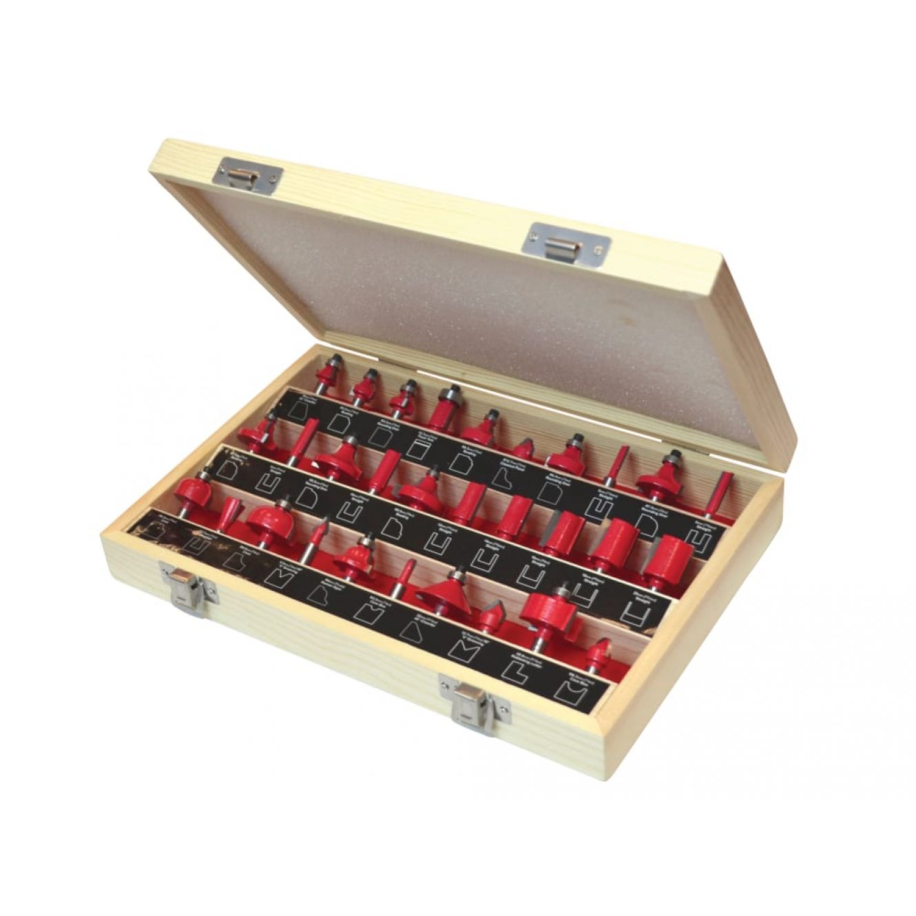 1/4in TCT Router Bit Set, 30 Piece FAIRBS30