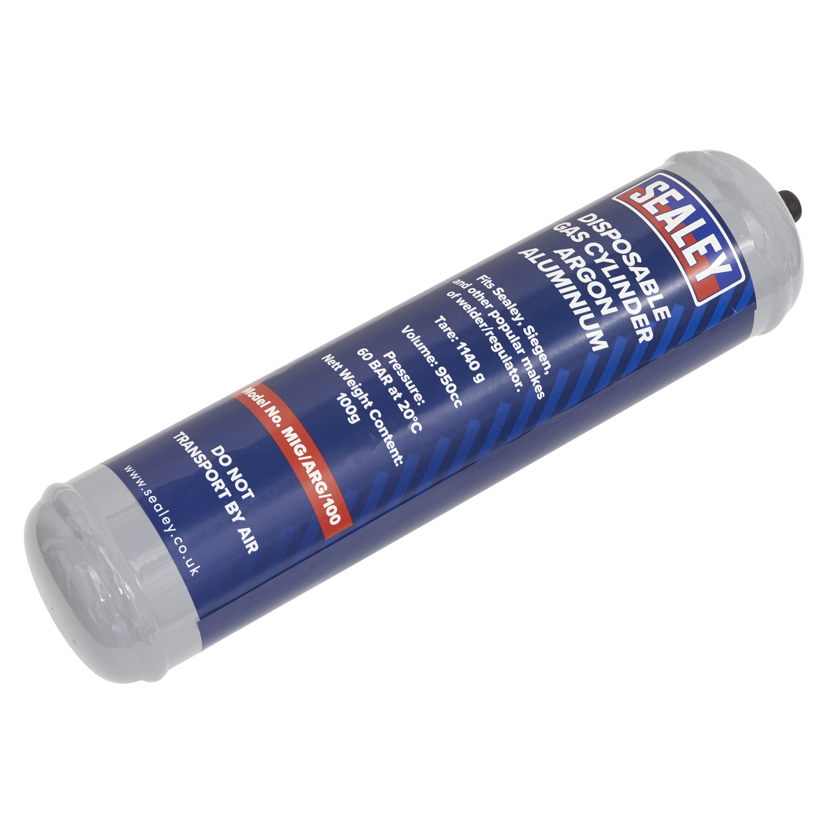 Gas Cylinder Disposable Argon 100g MIG/ARG/100