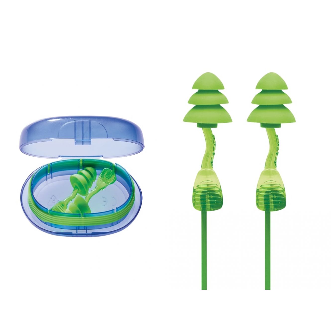 Corded Reusable Twisters® Trio Earplugs SNR 33 dB MOL6451