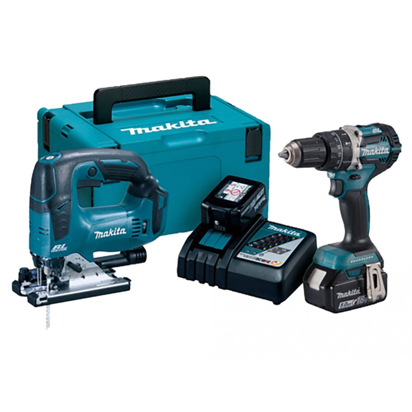 DLX2202TJ1 LXT Combo Kit 18V 2 x 5.0Ah Li-ion MAKDLX2202TJ