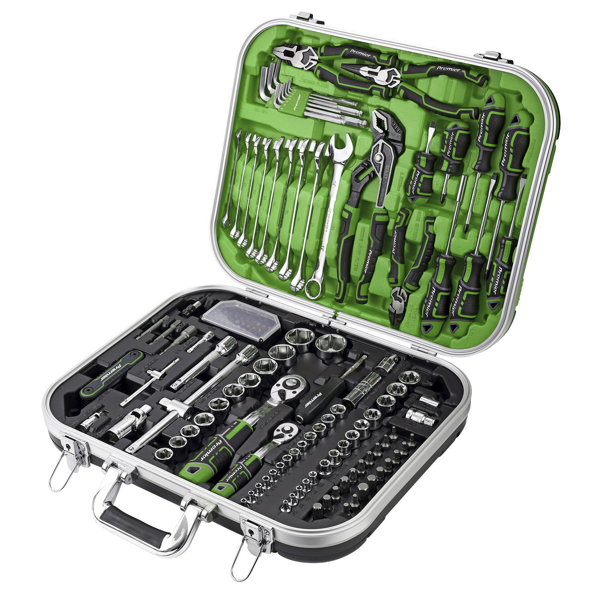 Mechanic's Tool Kit 144pc Hi-Vis Green AK7980HV