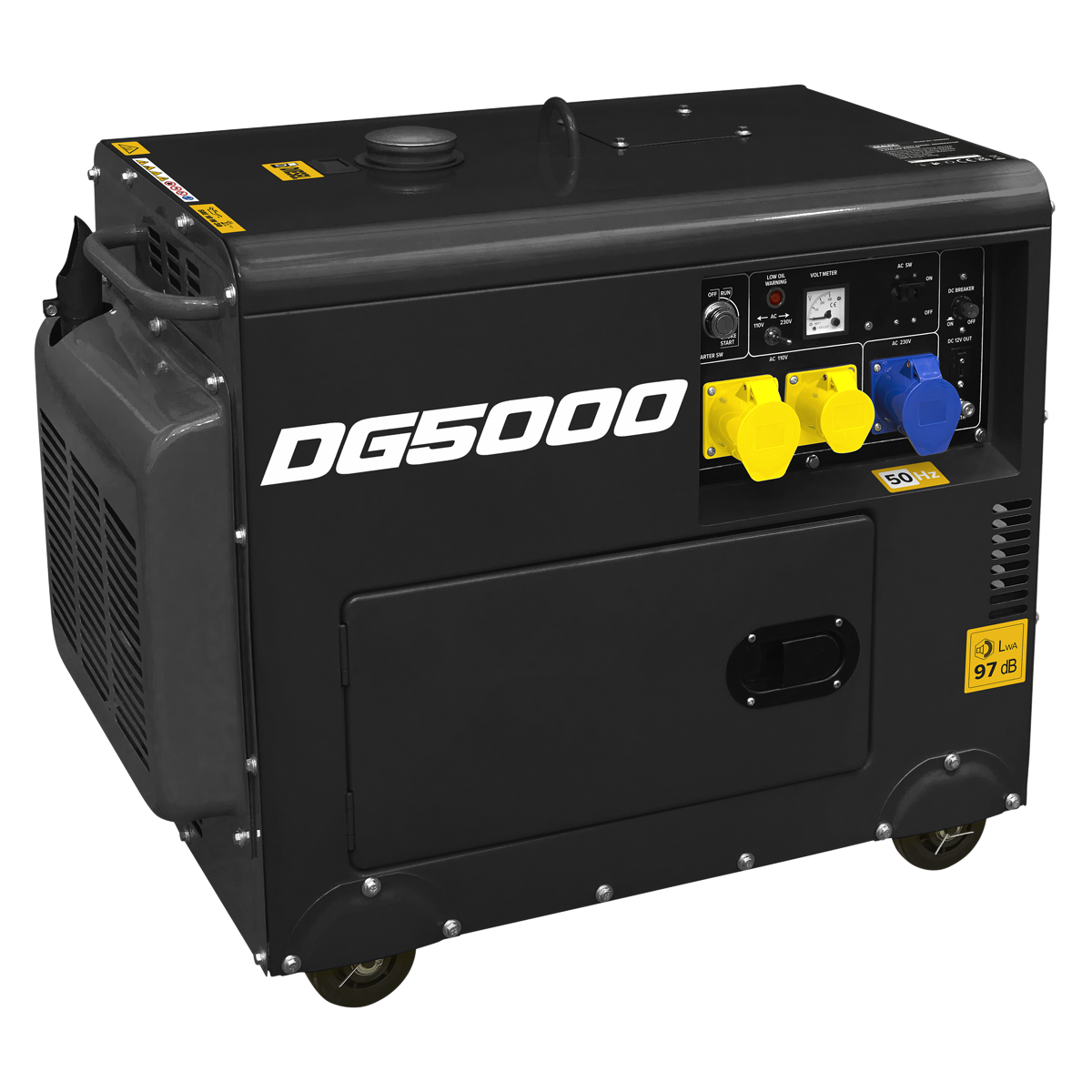 Diesel Generator - 4-Stroke Engine 5000W 110/230V DG5000
