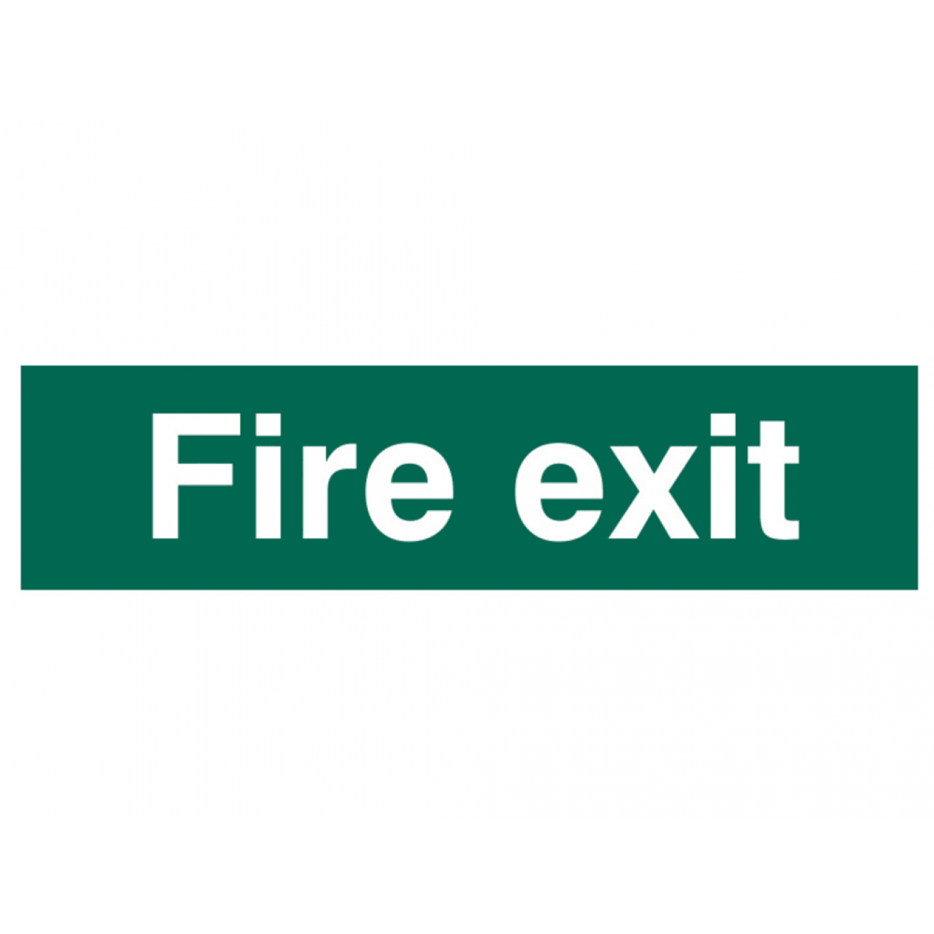 Fire Exit Text Only - PVC 200 x 50mm SCA5204