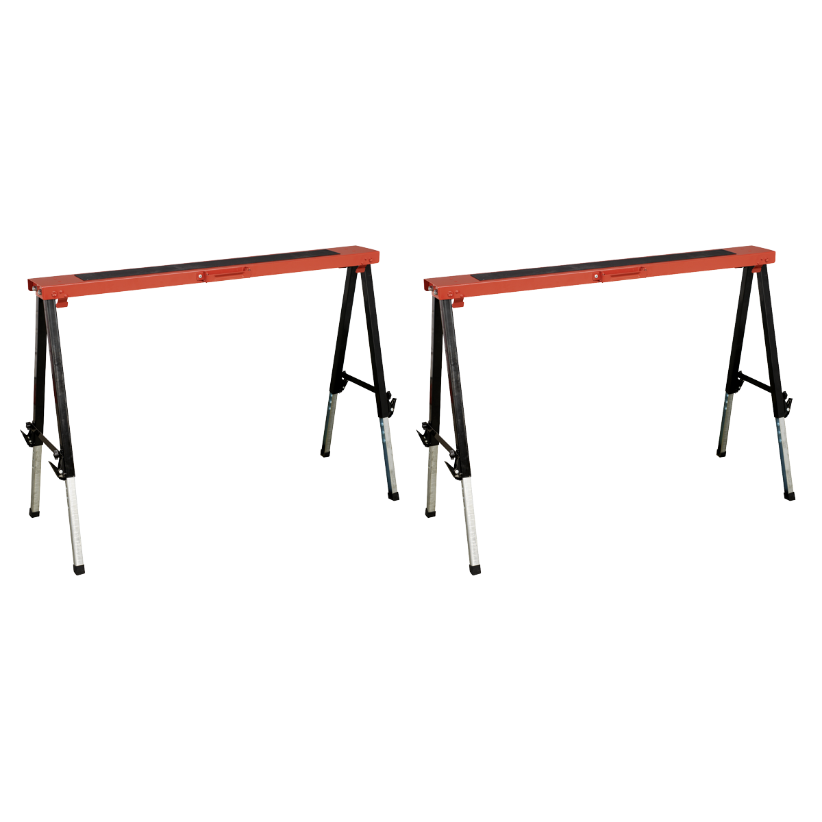 Fold Down Trestle with Adjustable Legs - Pair FTAL12