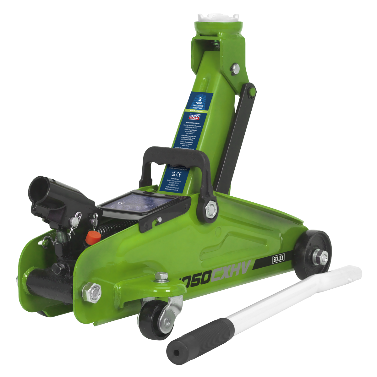 Trolley Jack 2tonne Short Chassis - Hi-Vis 1050CXHV