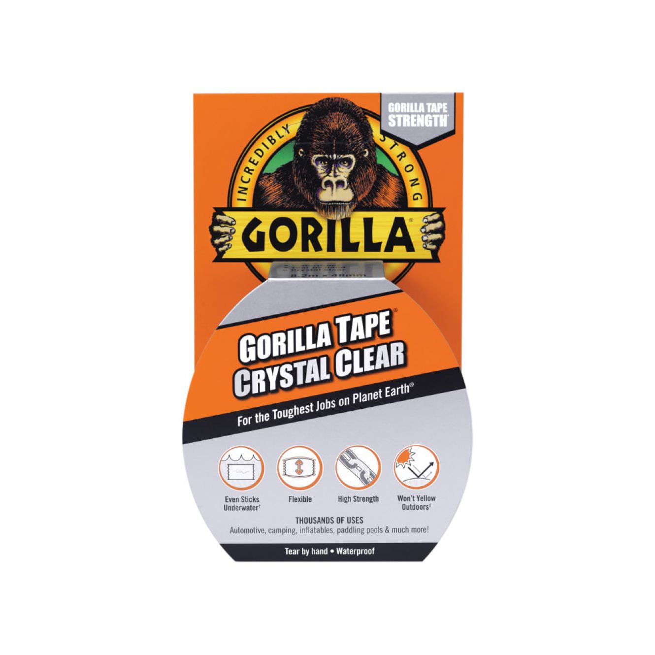 Gorilla Tape® 48mm x 8.2m Crystal Clear GRGCLTAPE48