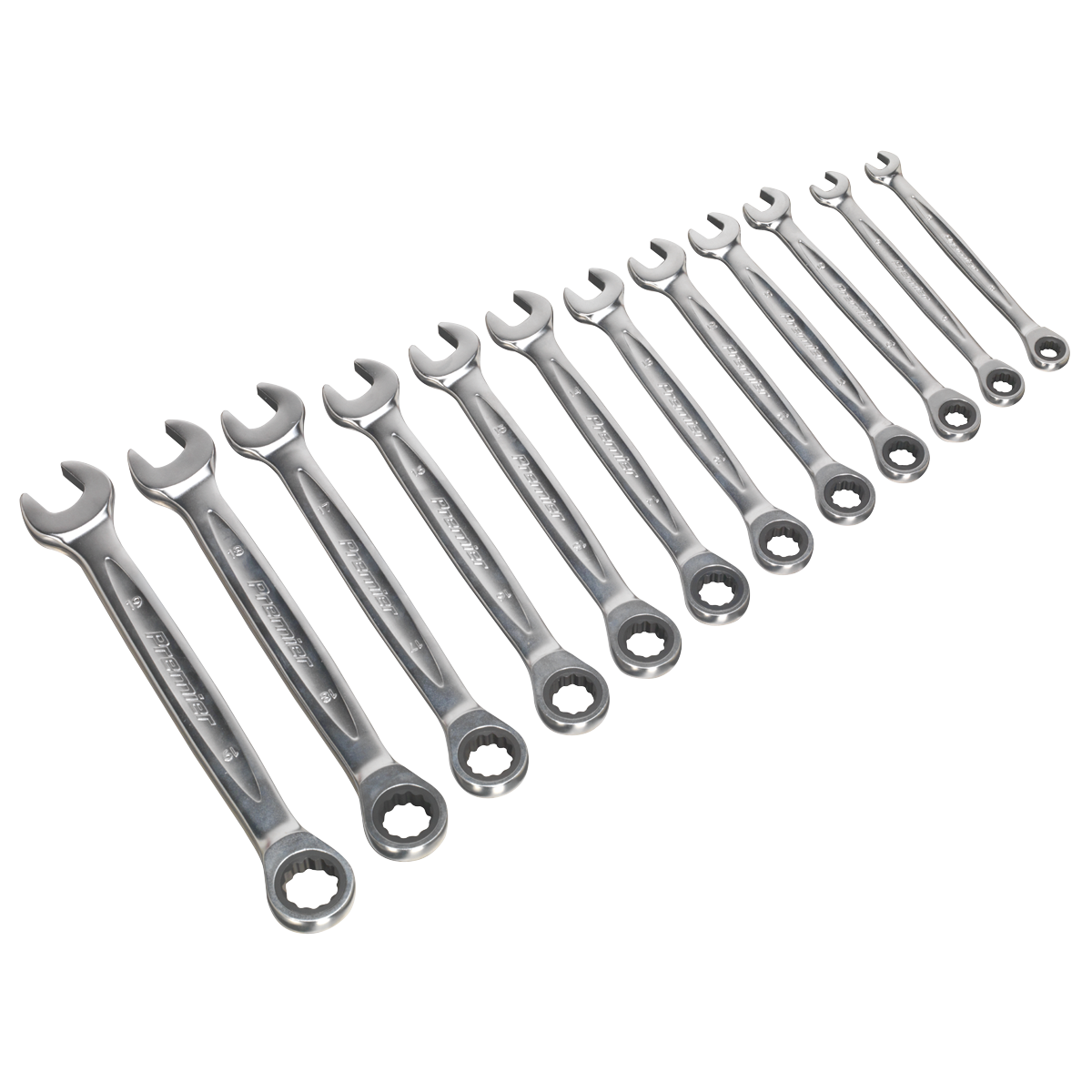 Ratchet Combination Spanner Set 12pc - Metric - Platinum Series AK63922