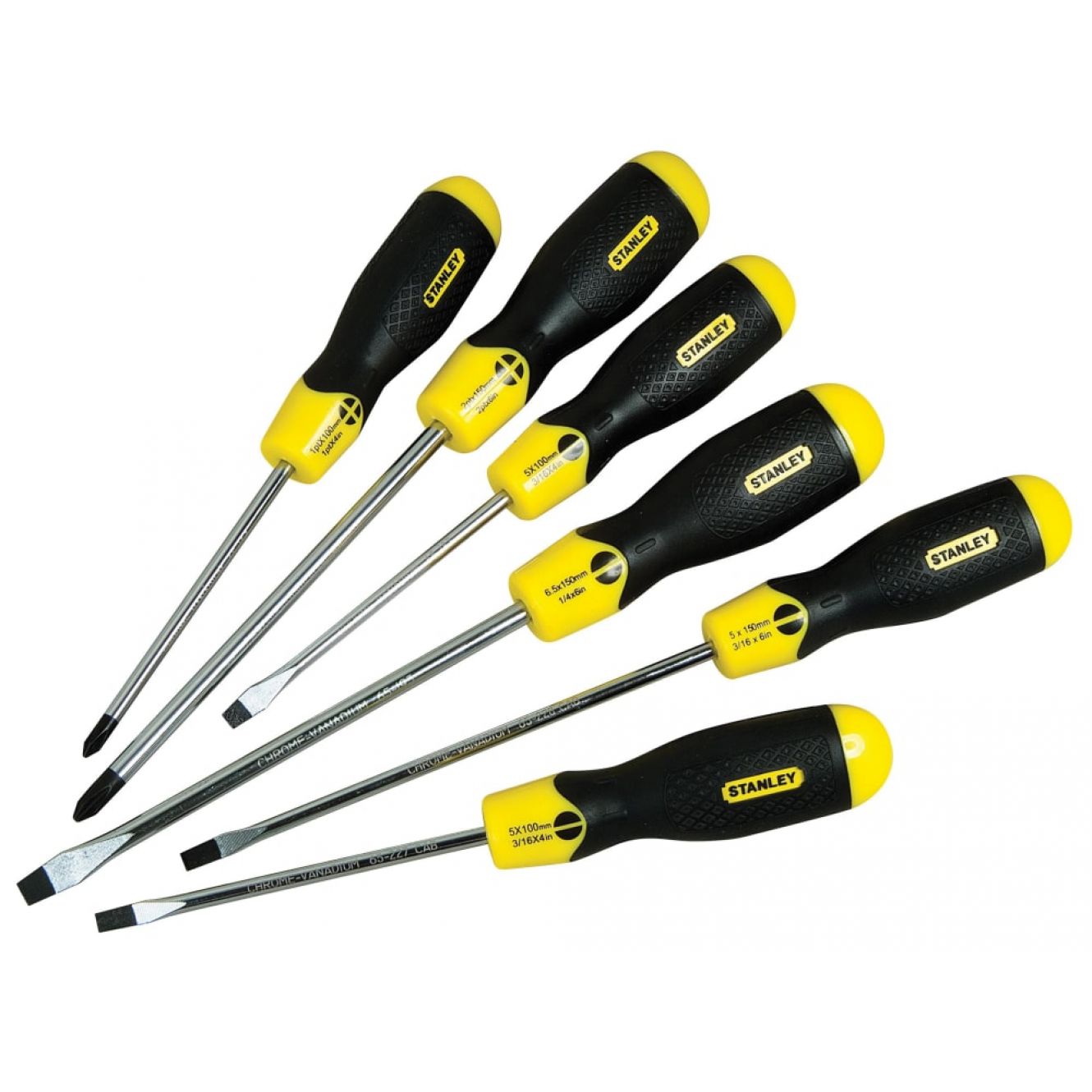 Cushion Grip Screwdriver Set, 6 Piece STA598001