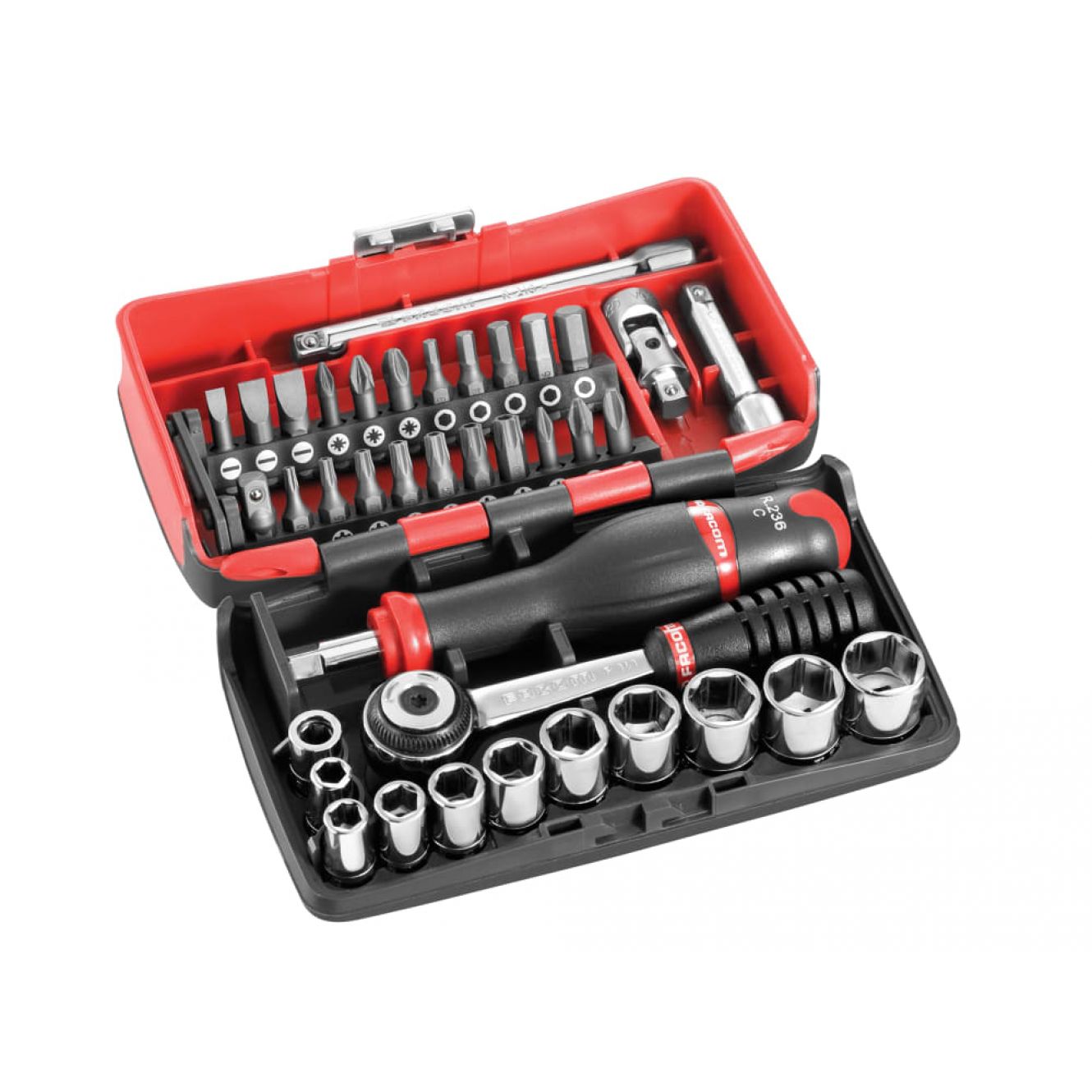 R2NANO Socket Set of 38 Metric 1/4in Drive FCMR2NANO