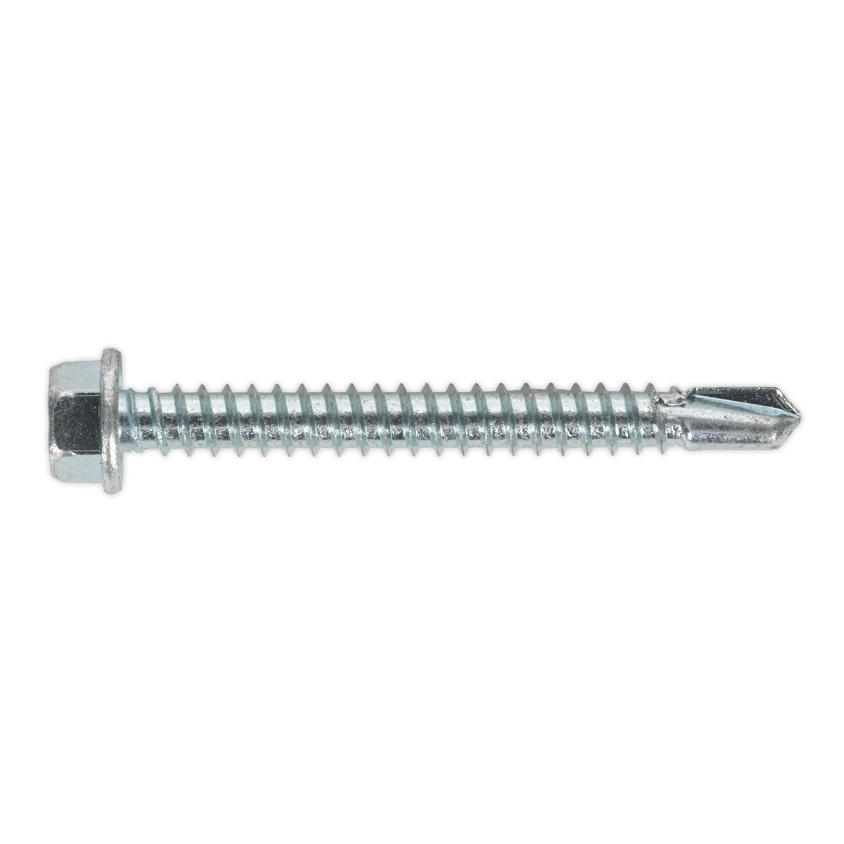Self-Drilling Screw 5.5 x 50mm Hex Head Zinc Pack of 100 SDHX5550