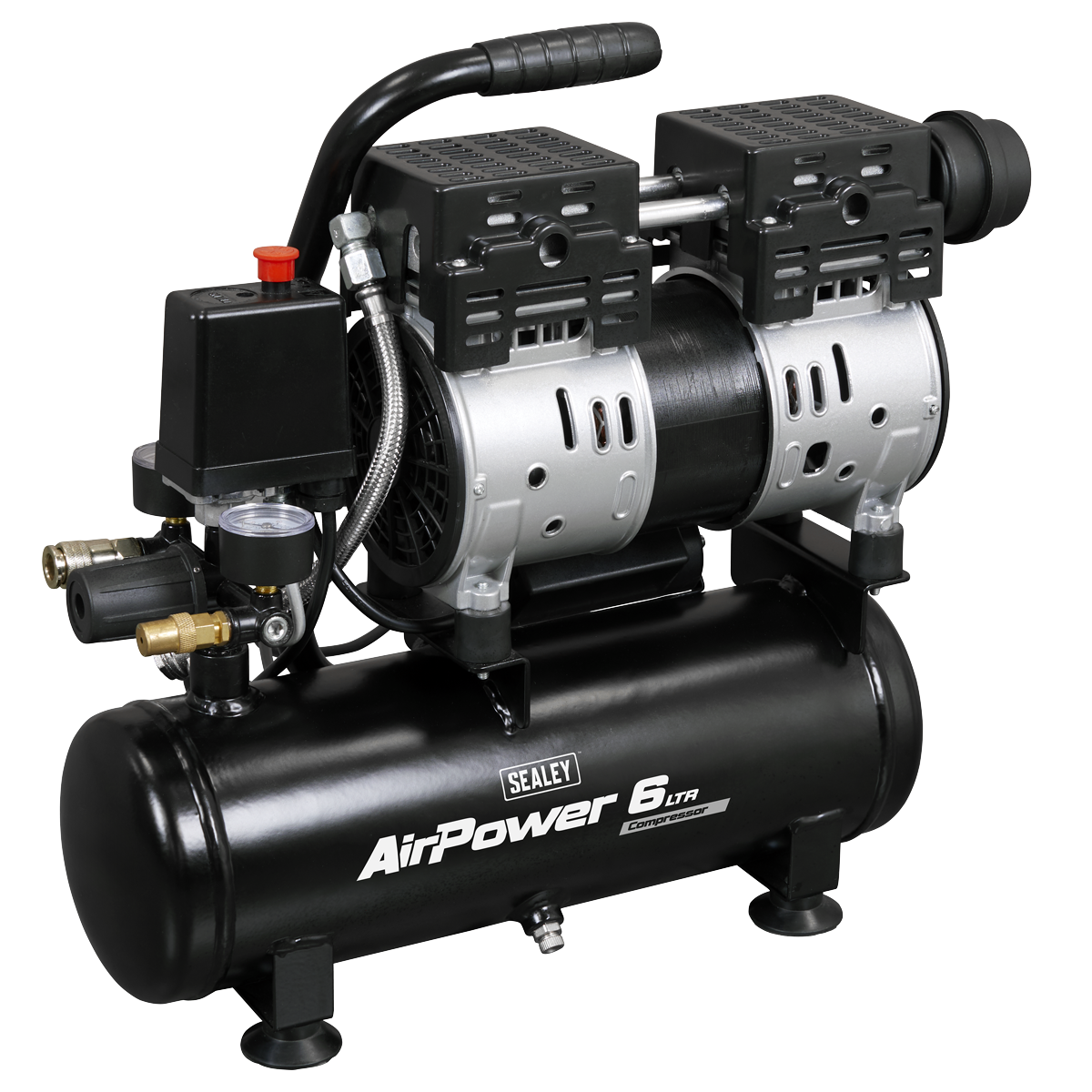 6L Oil Free Low Noise Direct Drive Air Compressor 1hp SAC6000S