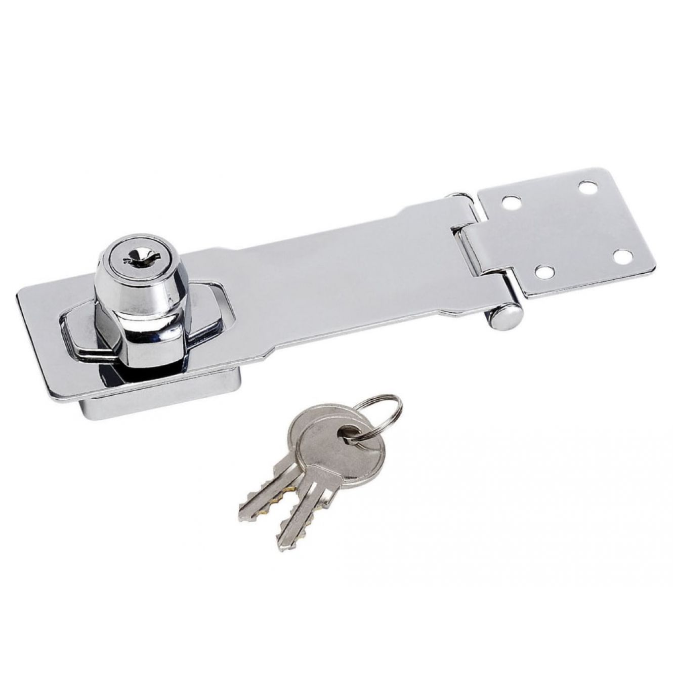 Chrome Plated Steel Locking Hasp 118mm MLK725