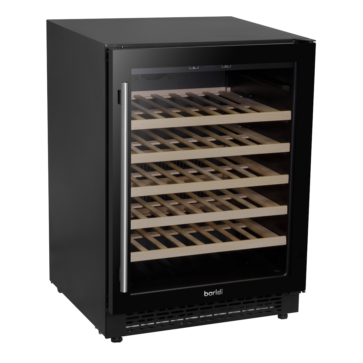 Baridi 54 Bottle Wine Cellar Fridge with Digital Touch Screen Controls, Black DH78