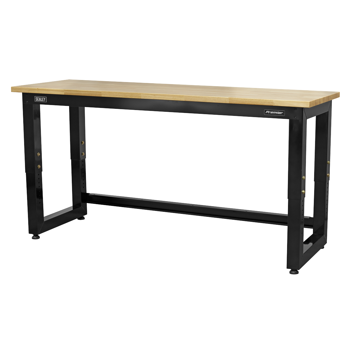 Steel Adjustable Workbench with Wooden Worktop 1830mm - Heavy-Duty APMS22