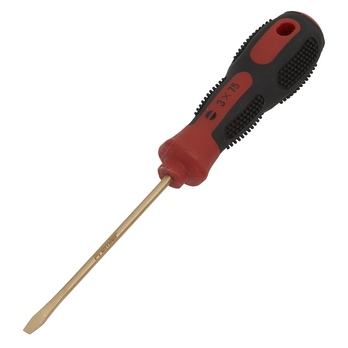 Screwdriver Slotted 3 x 75mm - Non-Sparking NS092