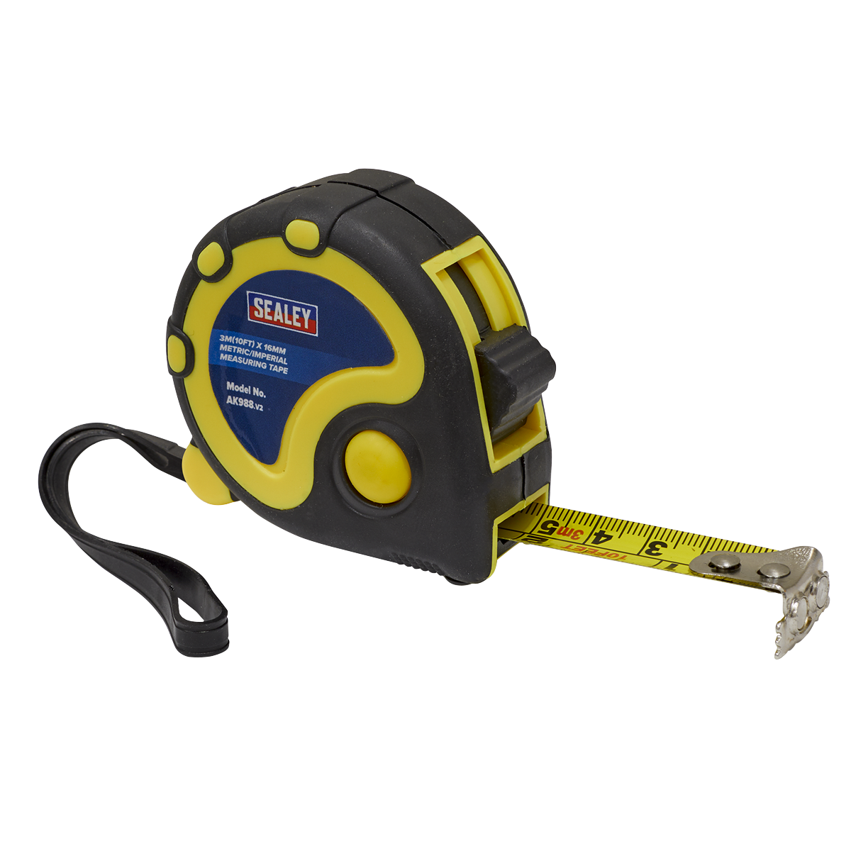Rubber Tape Measure 3m(10ft) x 16mm - Metric/Imperial AK988