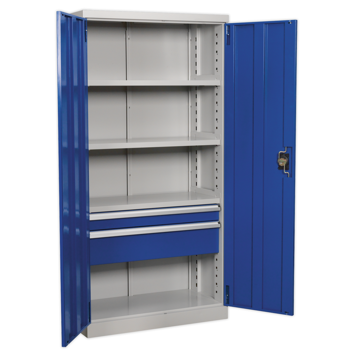 Industrial Cabinet 2 Drawer 3 Shelf 1800mm APICCOMBO2