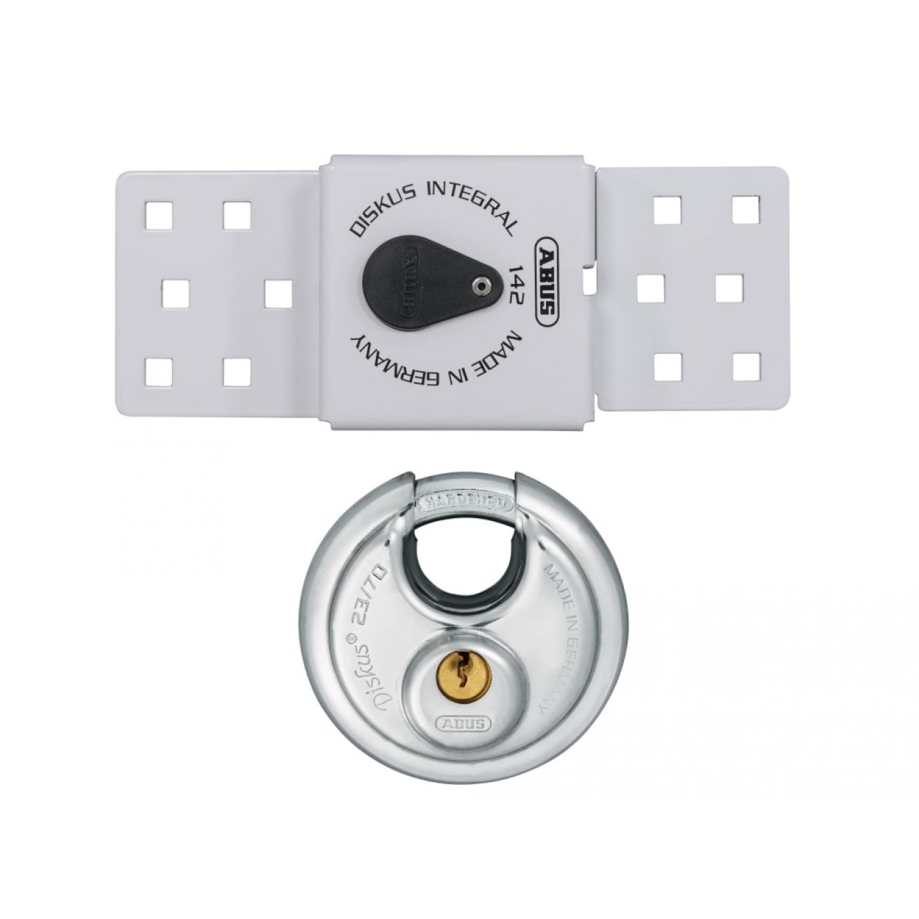 142 Series Sliding Door Van Lock & 23/70mm Diskus® Padlock ABU82983