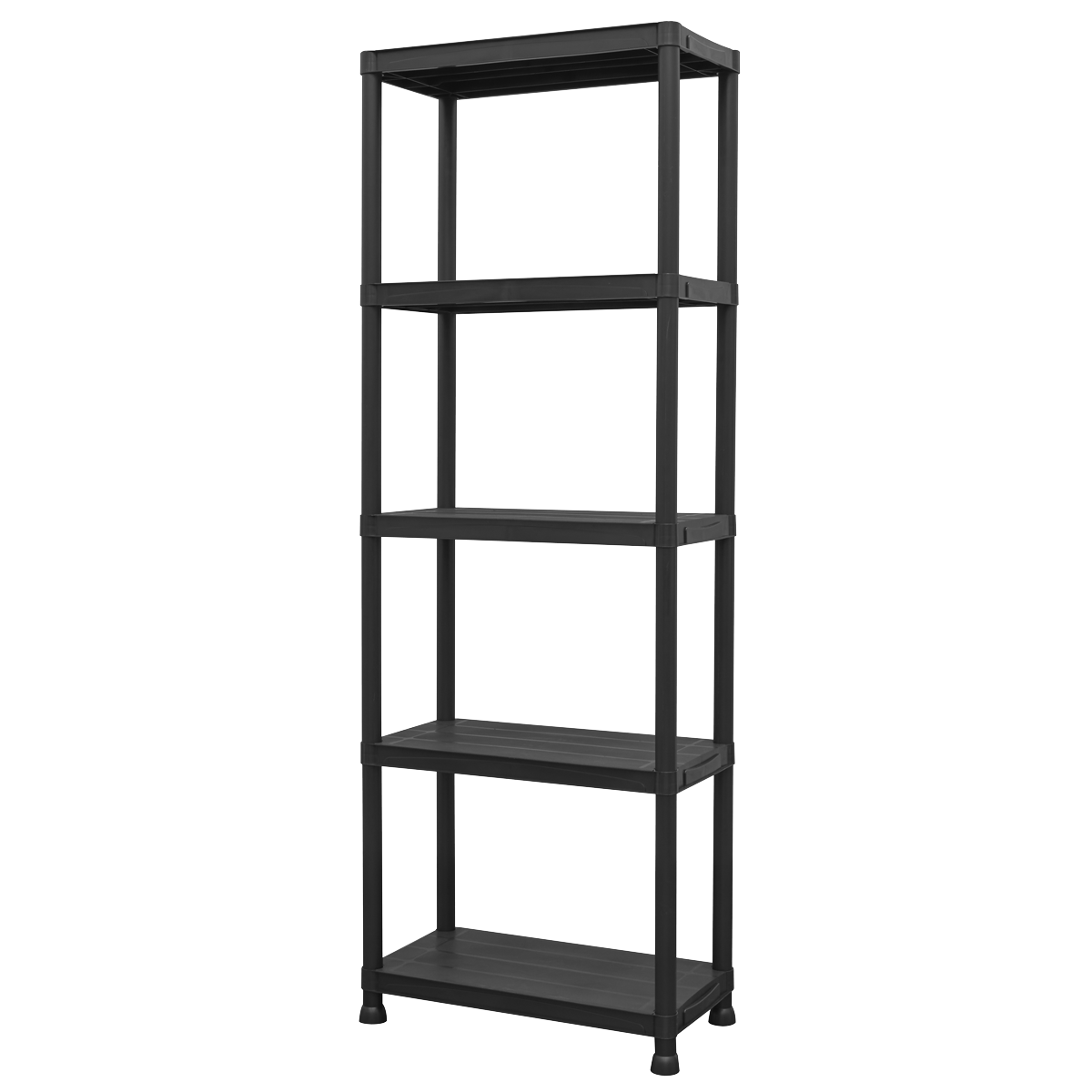 Plastic Racking Unit with 5 Shelves 25kg Capacity Per Level APPR5