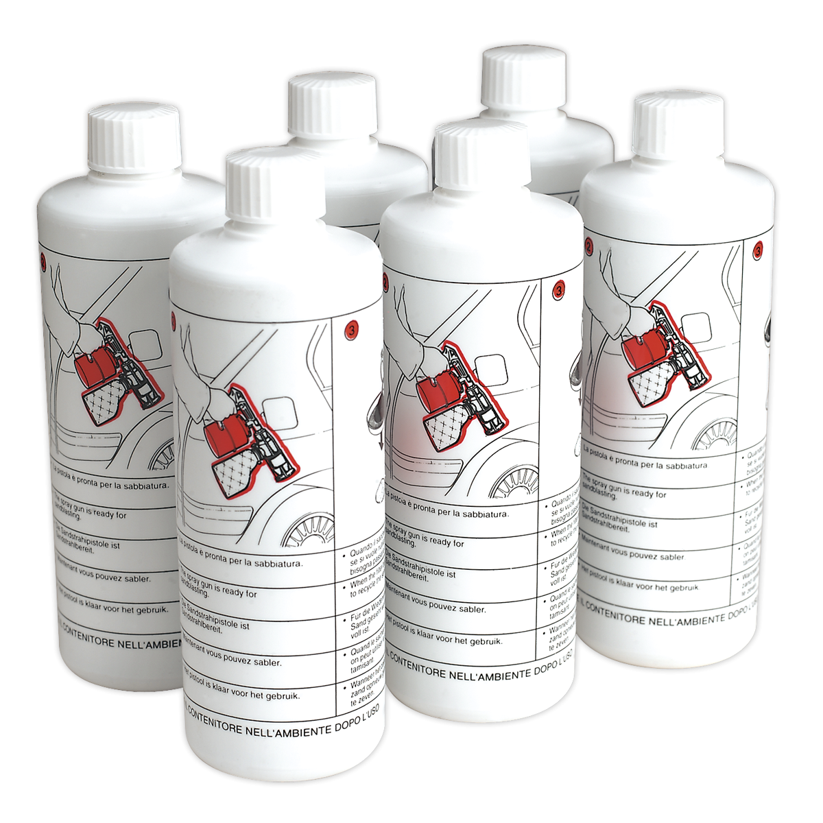 Shot Blasting Sand - Pack of 6 SG10/SAND6