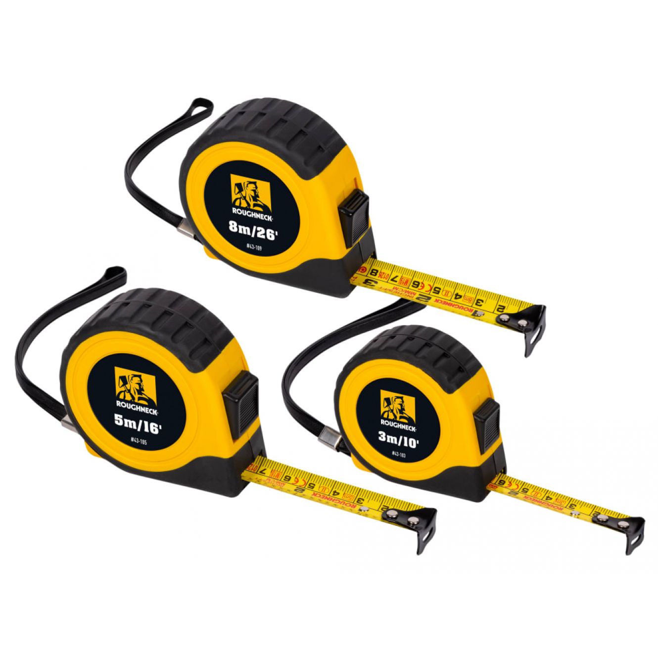 E-Z Read® Tape Measure Set, 3 Piece ROU43100