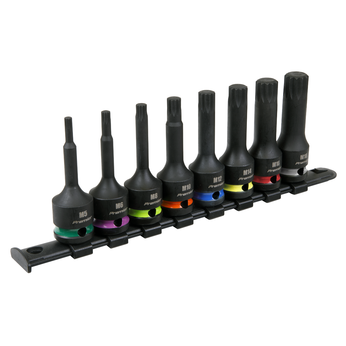 Spline Impact Socket Bit Set 8pc 1/2"Sq Drive AK56004