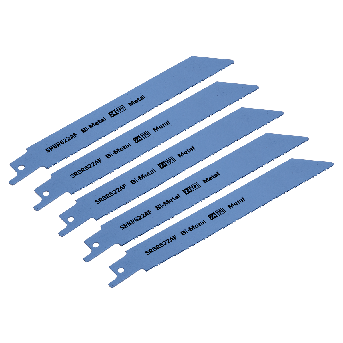Reciprocating Saw Blade Metal 150mm 24tpi - Pack of 5 SRBR622AF
